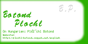 botond plochl business card